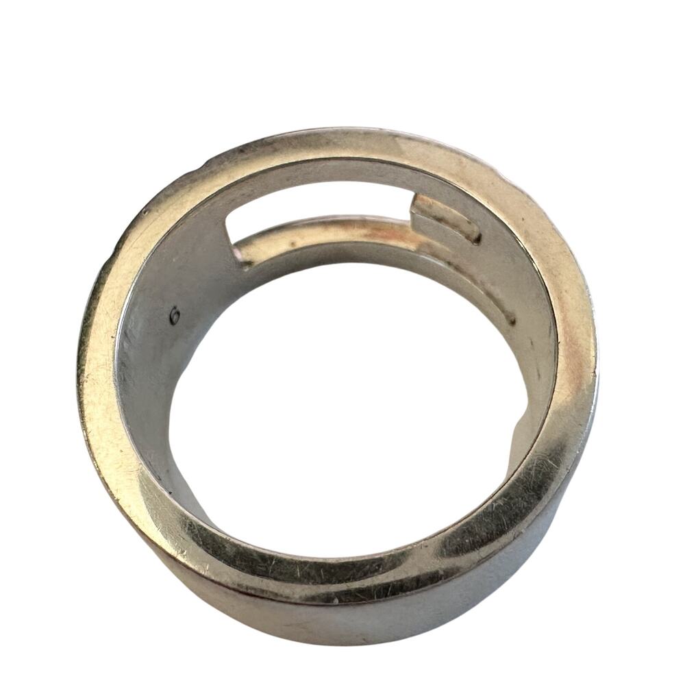 Gucci Abstract G Ring Sterling Silver - Size 4.75 - Picture 7 of 13